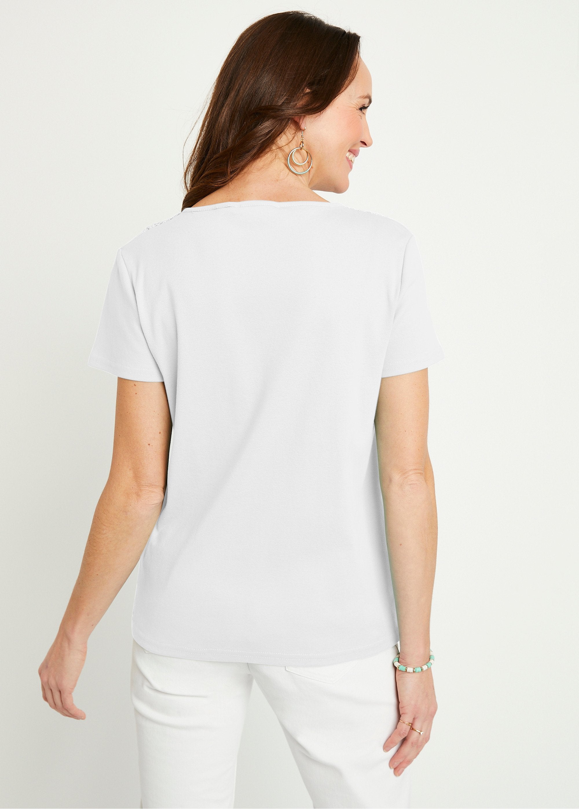 T-shirt_in_cotone_macramè_tinta_unita,_maniche_corte_Bianco_DO1_slim