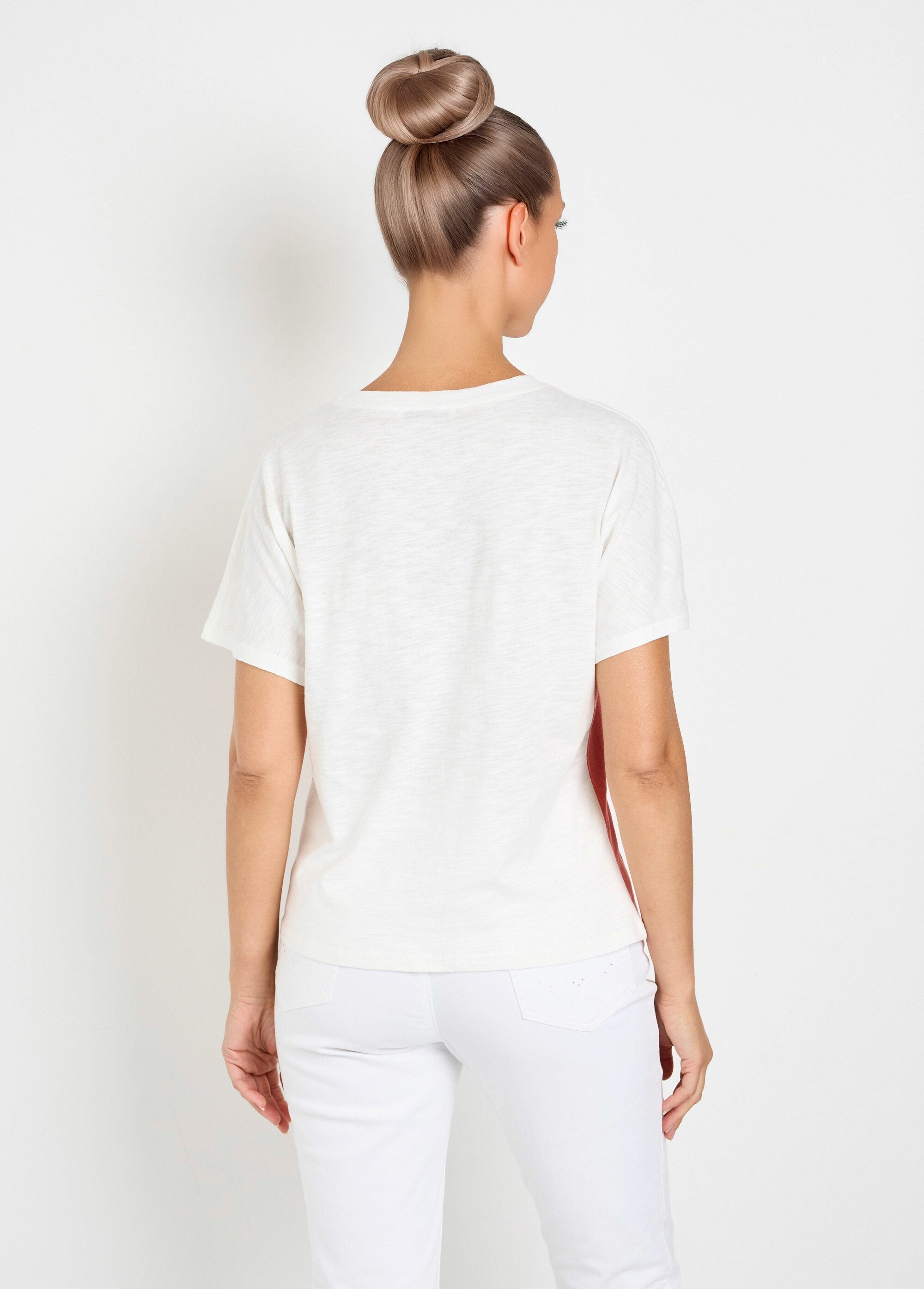 T-shirt_bicolore_in_maglia_fiammata_con_messaggio_Corail_et_blanc_DO1_slim