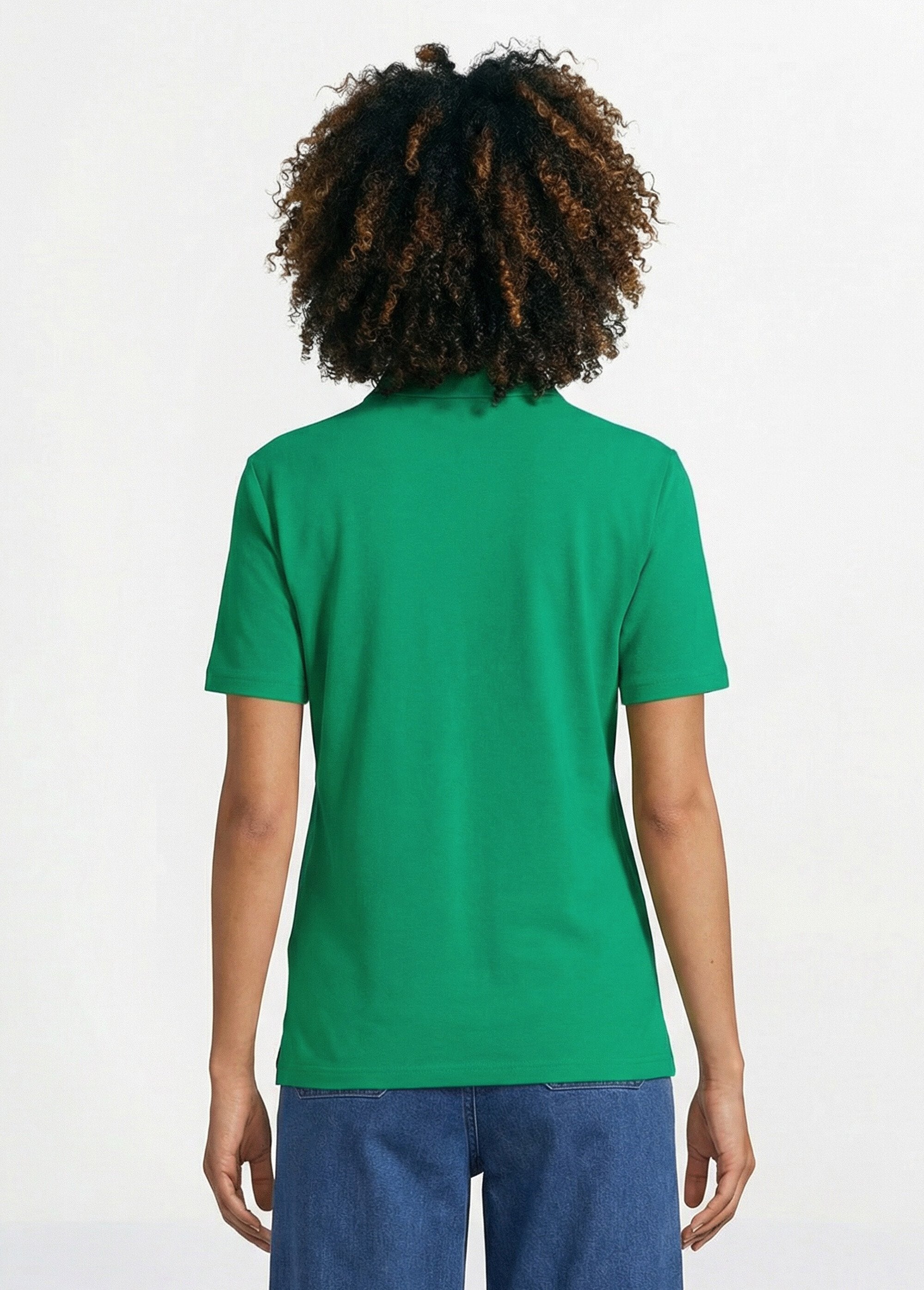 T-shirt_maille_piquée_coton_col_polo_Menthe_DO1_slim
