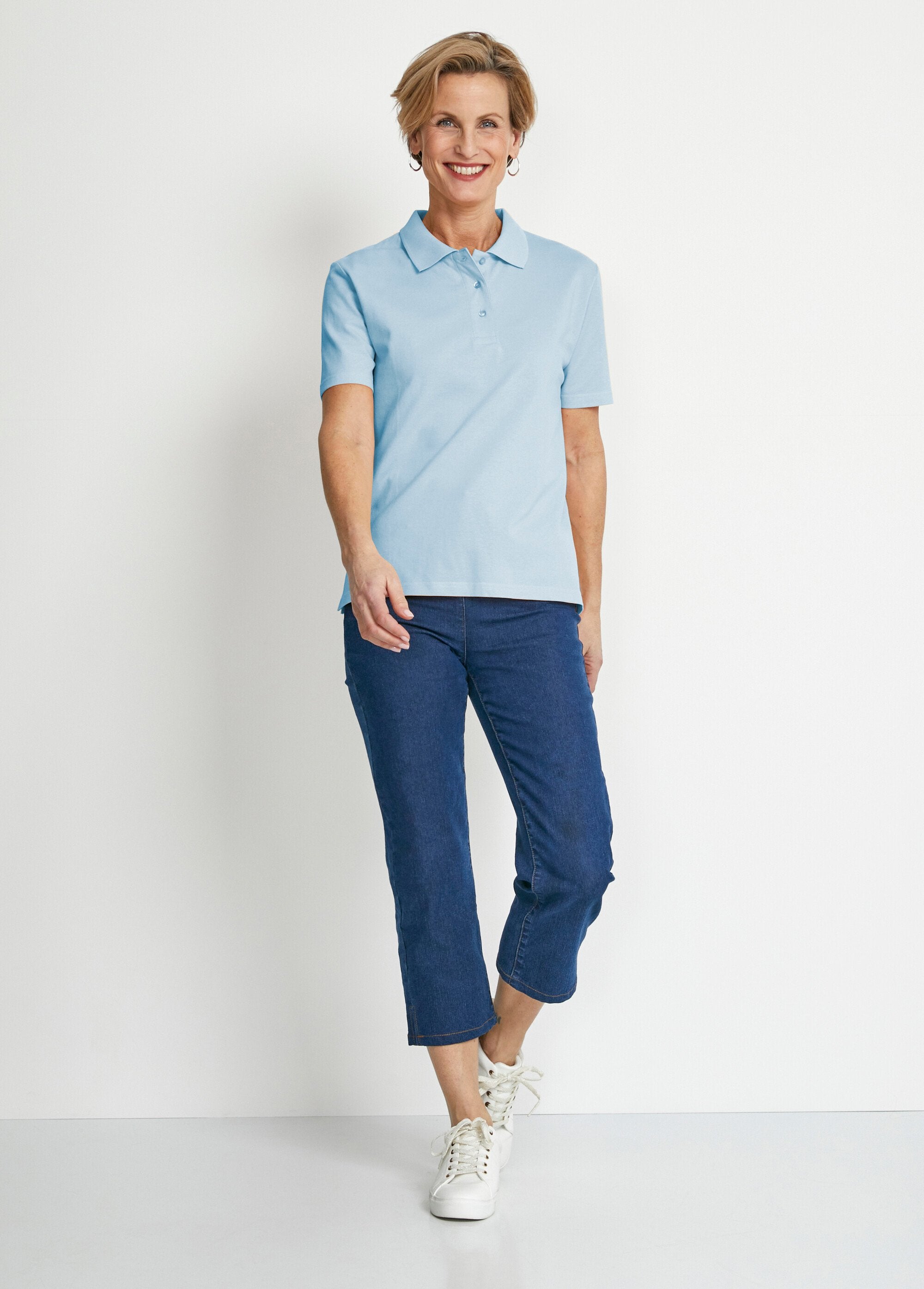 T-shirt_con_collo_a_polo_in_cotone_lavorato_a_maglia_BLU_SF1_slim