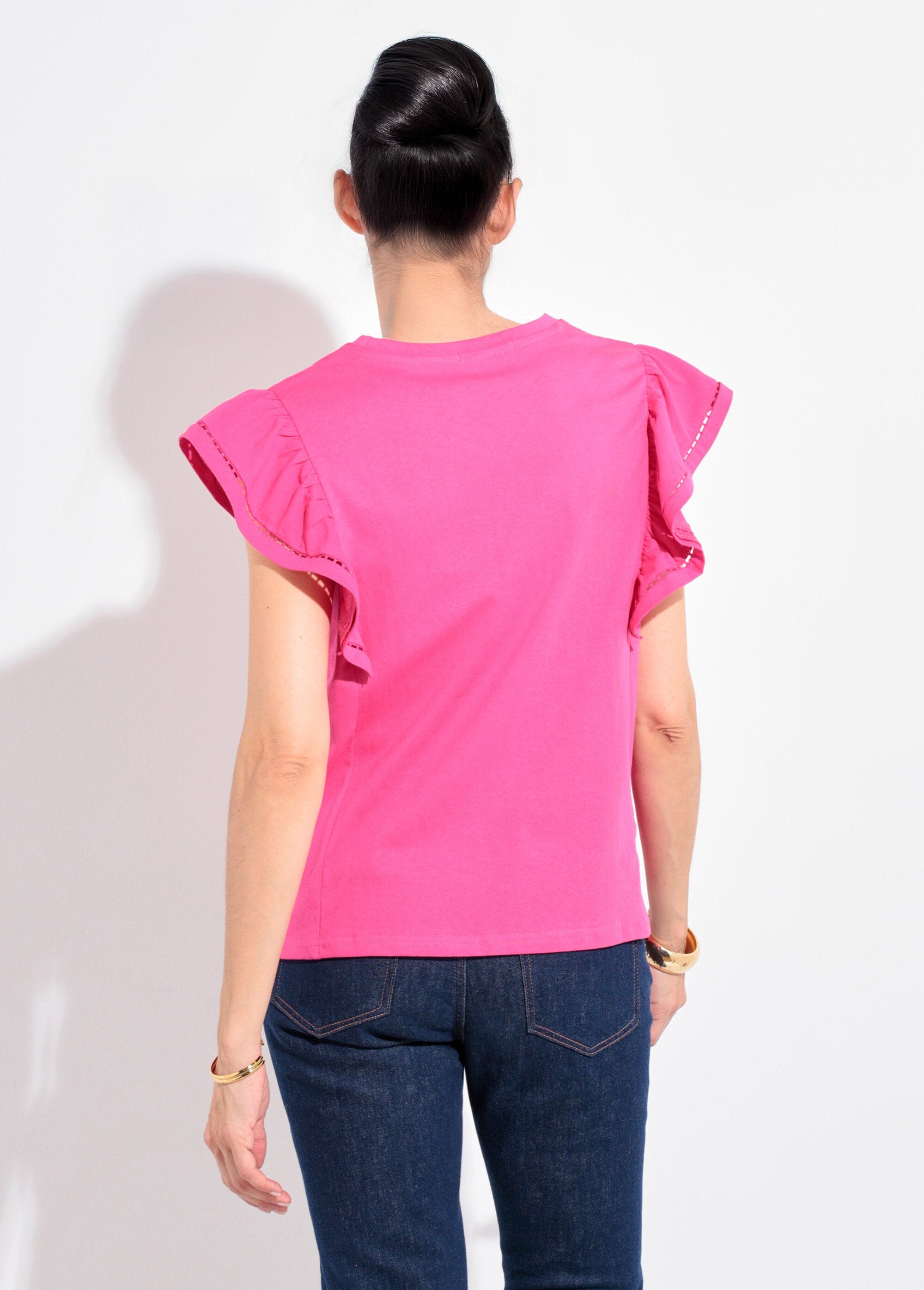 T-shirt_traforata_a_maniche_corte_con_ruches_Fuchsia_DO1_slim