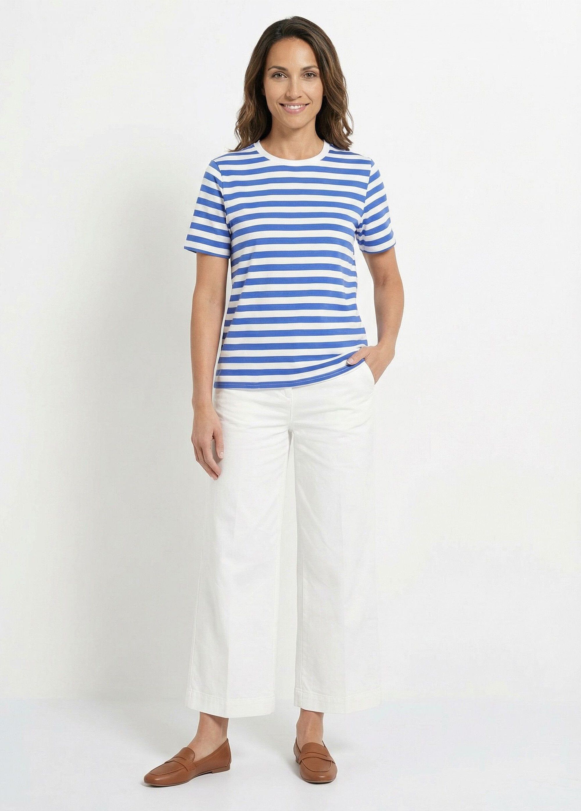 Maglietta_da_marinaio_in_cotone_elasticizzato_Bleu_vif_et_blanc_SF1_slim