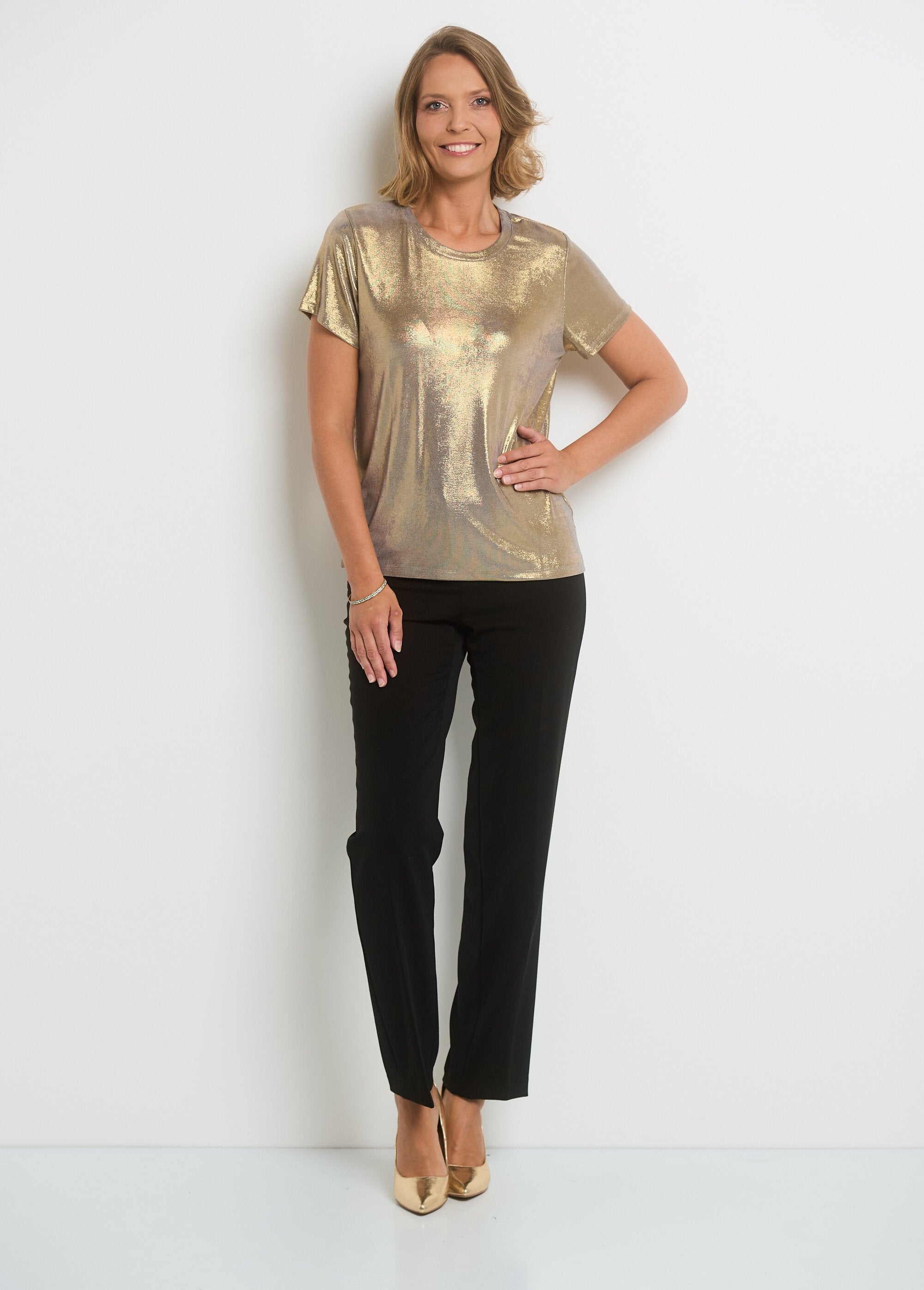 Maglietta_a_maniche_corte_metallizzata_Or_SF1_slim