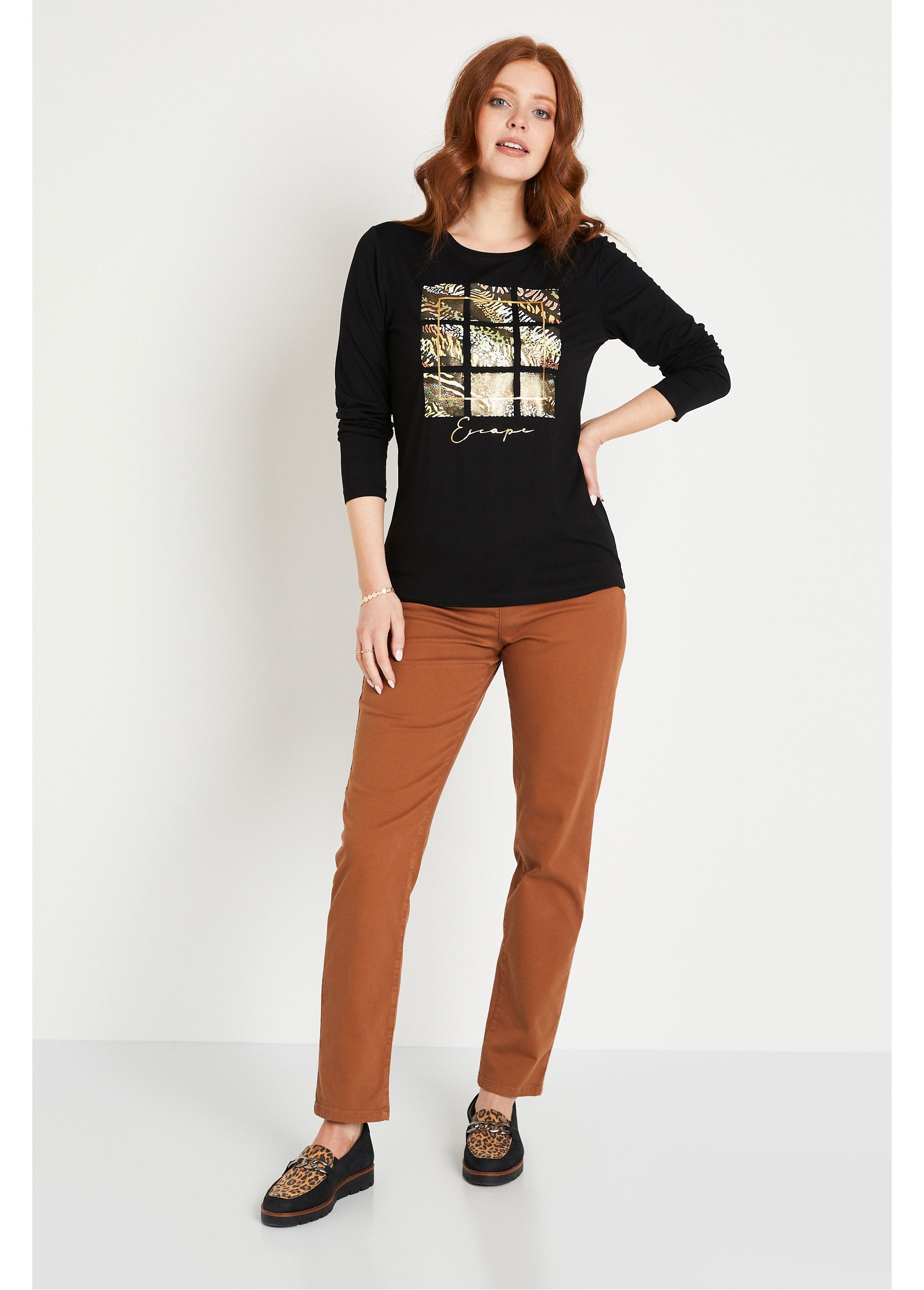 T-shirt_a_maniche_lunghe_in_tinta_unita_Noir_et_beige_SF1_slim