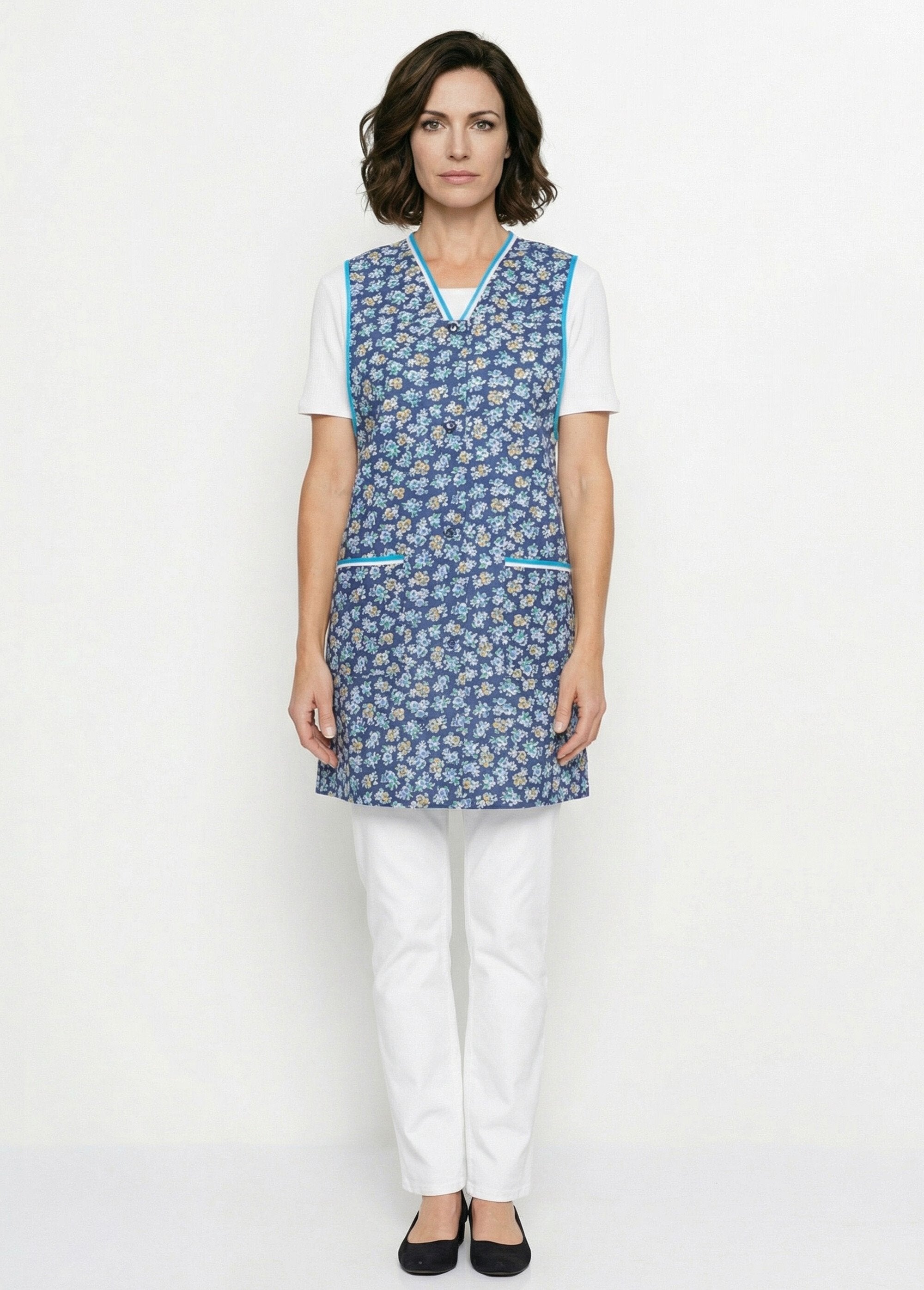 Grembiule_corto_stampato_con_giromanica_ampio_Sfondo_blu_marino_FA1_slim