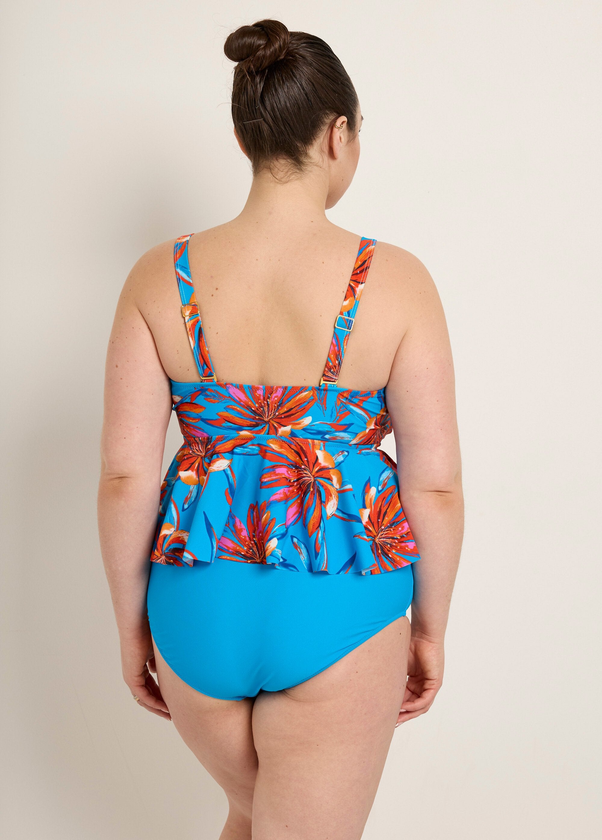 Tankini_2_pezzi_effetto_drappeggiato,_esotico_Bleu_imprime_DO1_curvy