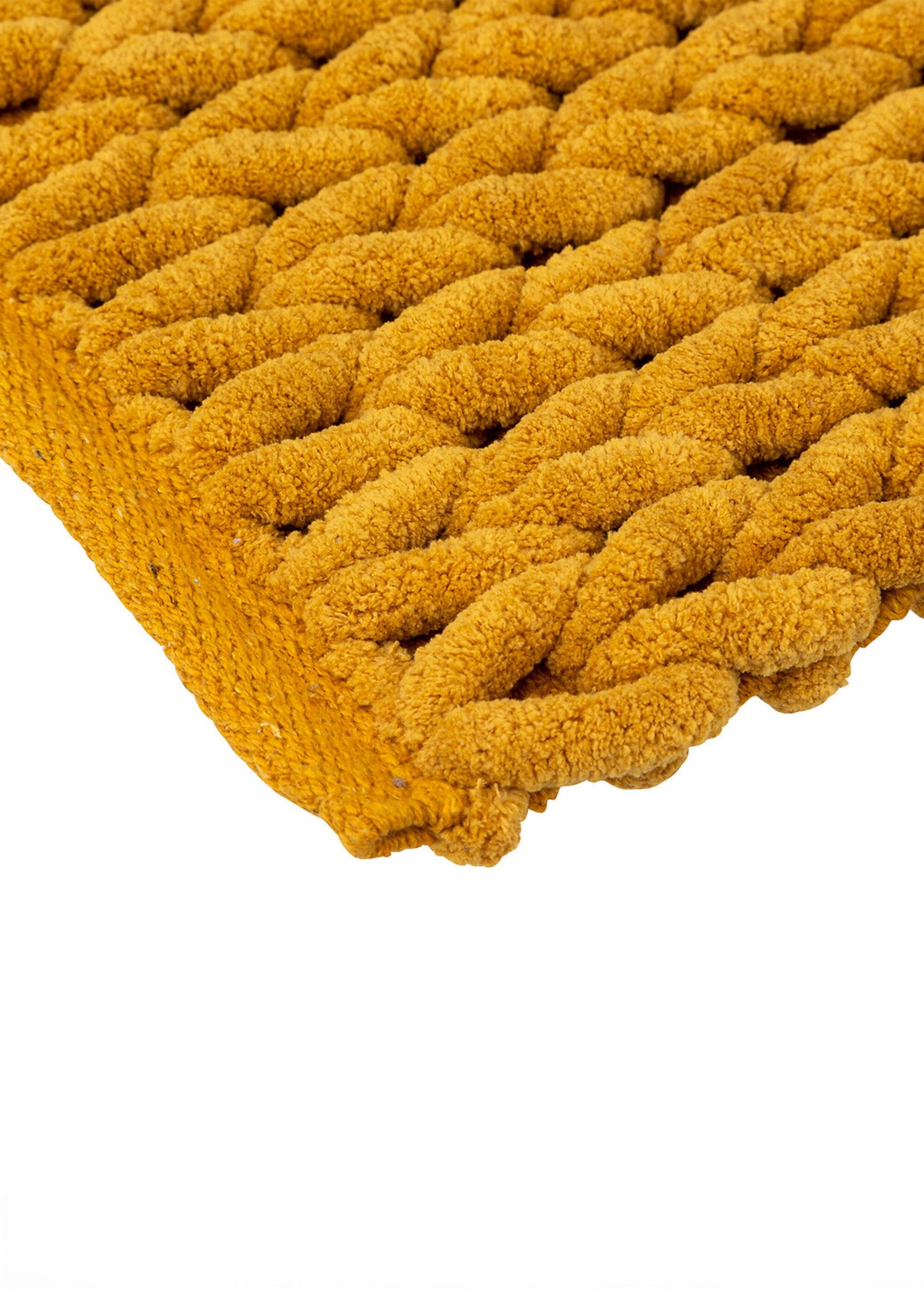 Tapis_de_salle_de_bain,_maille_épaisse_Jaune_DE1_slim