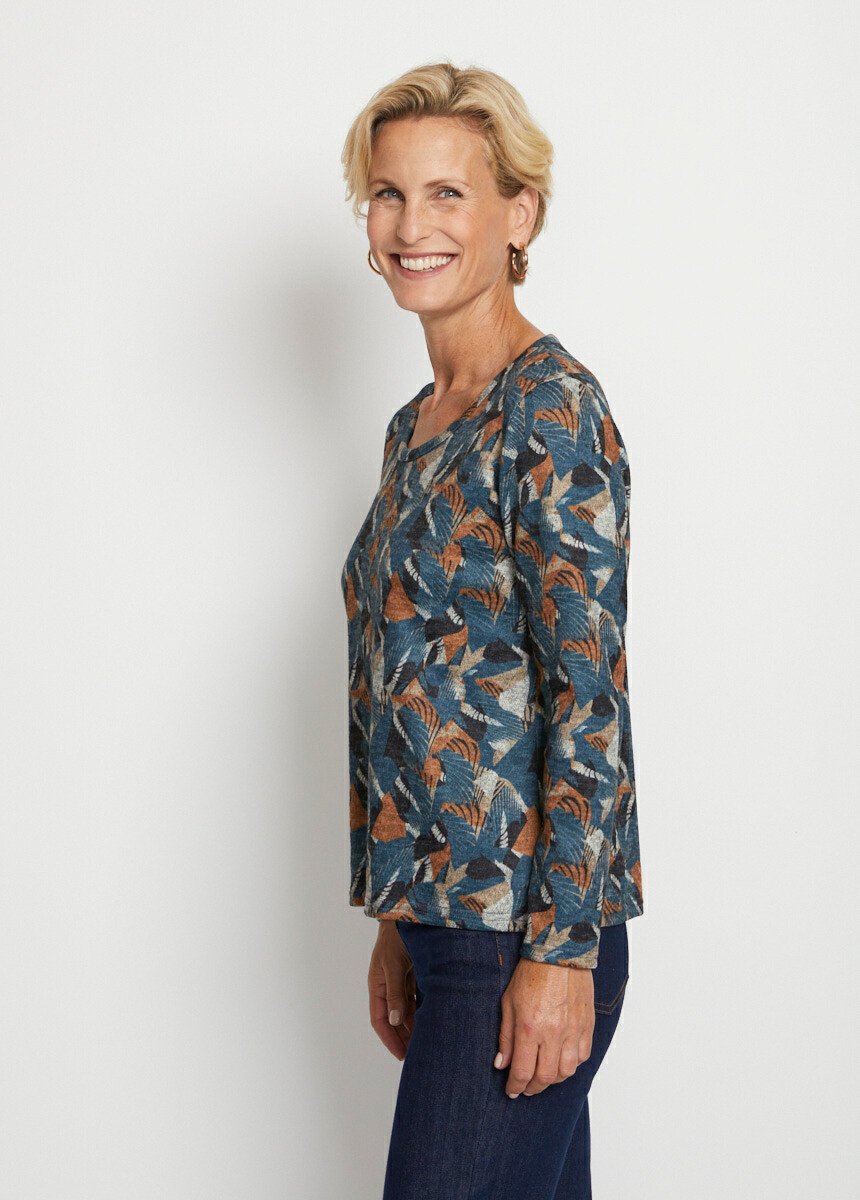 T-shirt_stampata_a_maniche_corte_Bleu_et_orange_DR1_slim