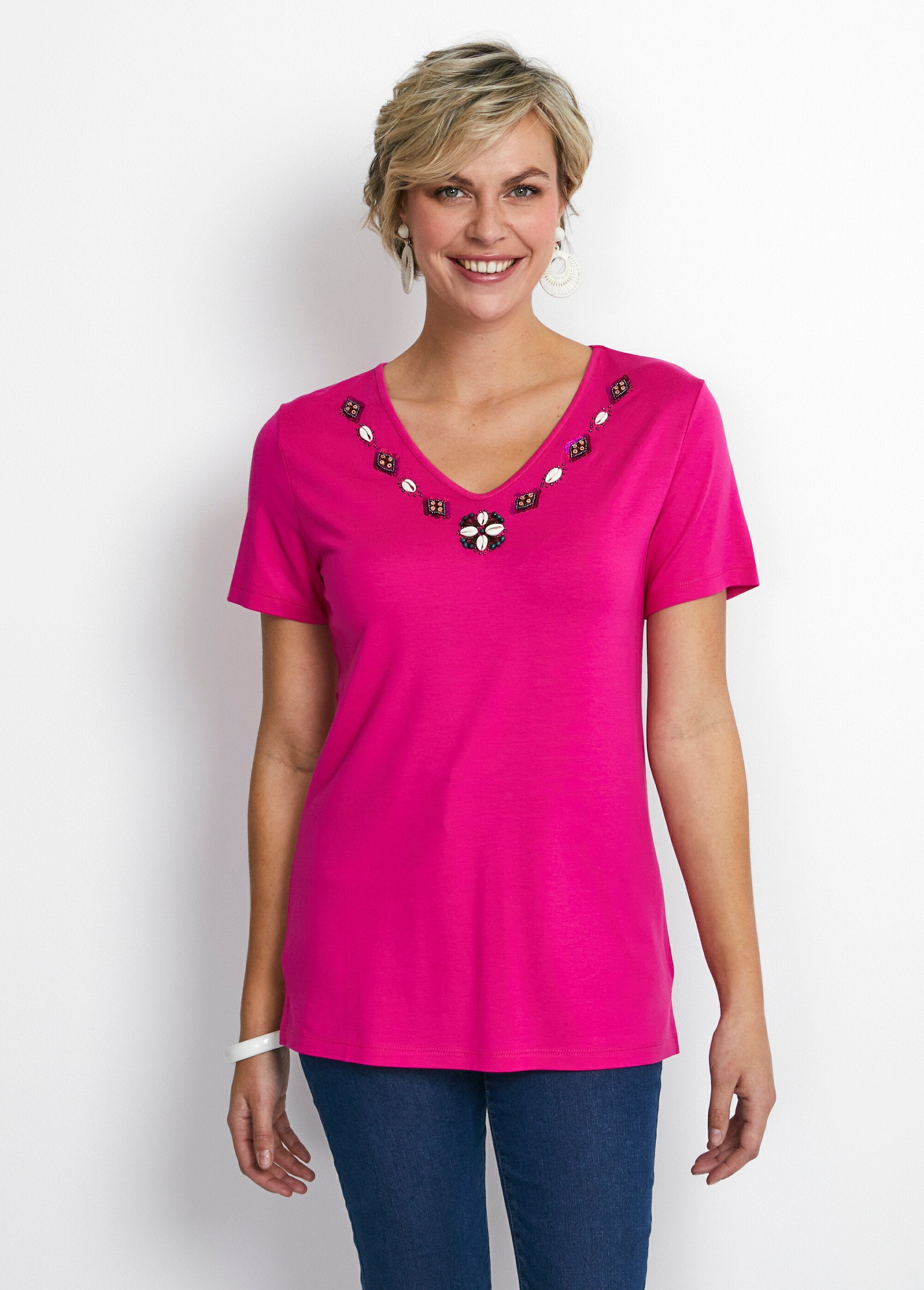 T-shirt_gioiello_lunga_con_scollo_a_V_Fuchsia_FA1_slim