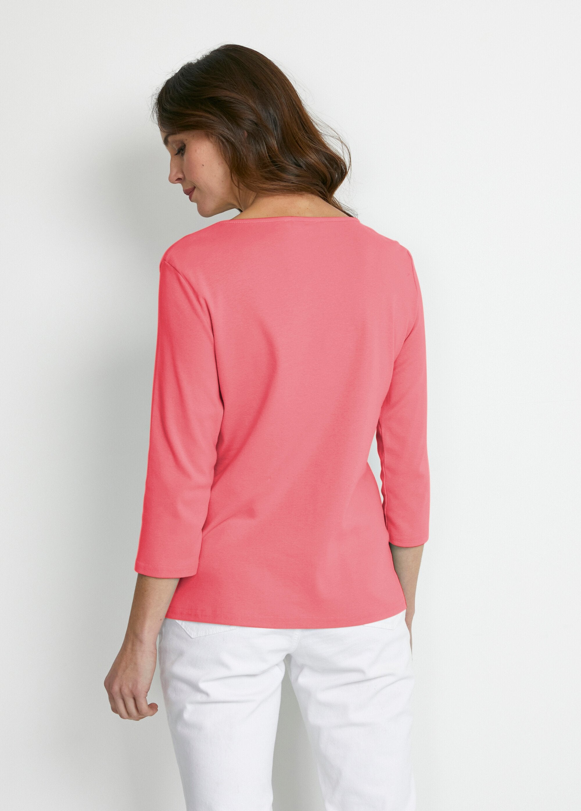 T-shirt_a_3/4_con_borchie_fantasia_Corail_DO1_slim