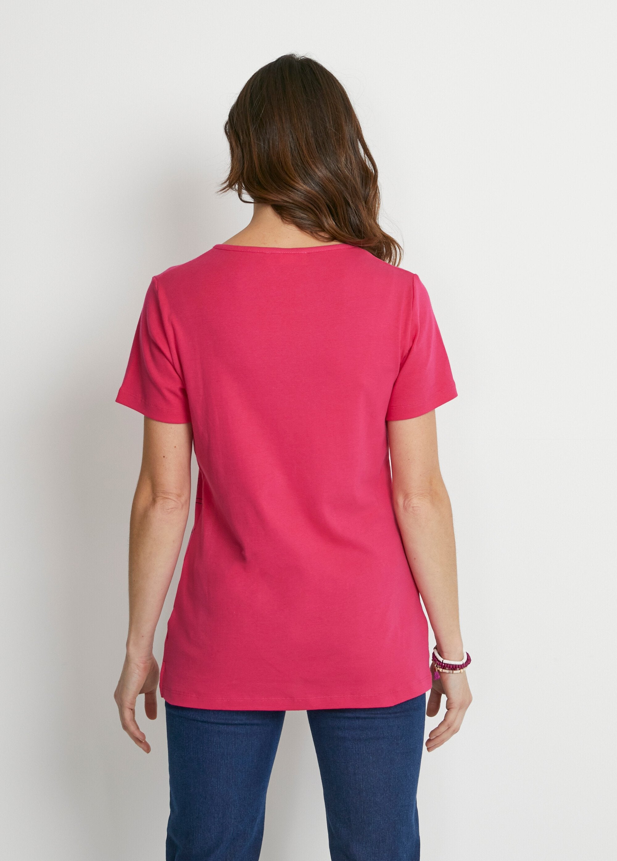 T-shirt_lunga_a_fiori_con_spacchi_laterali_Fucsia_DO1_slim