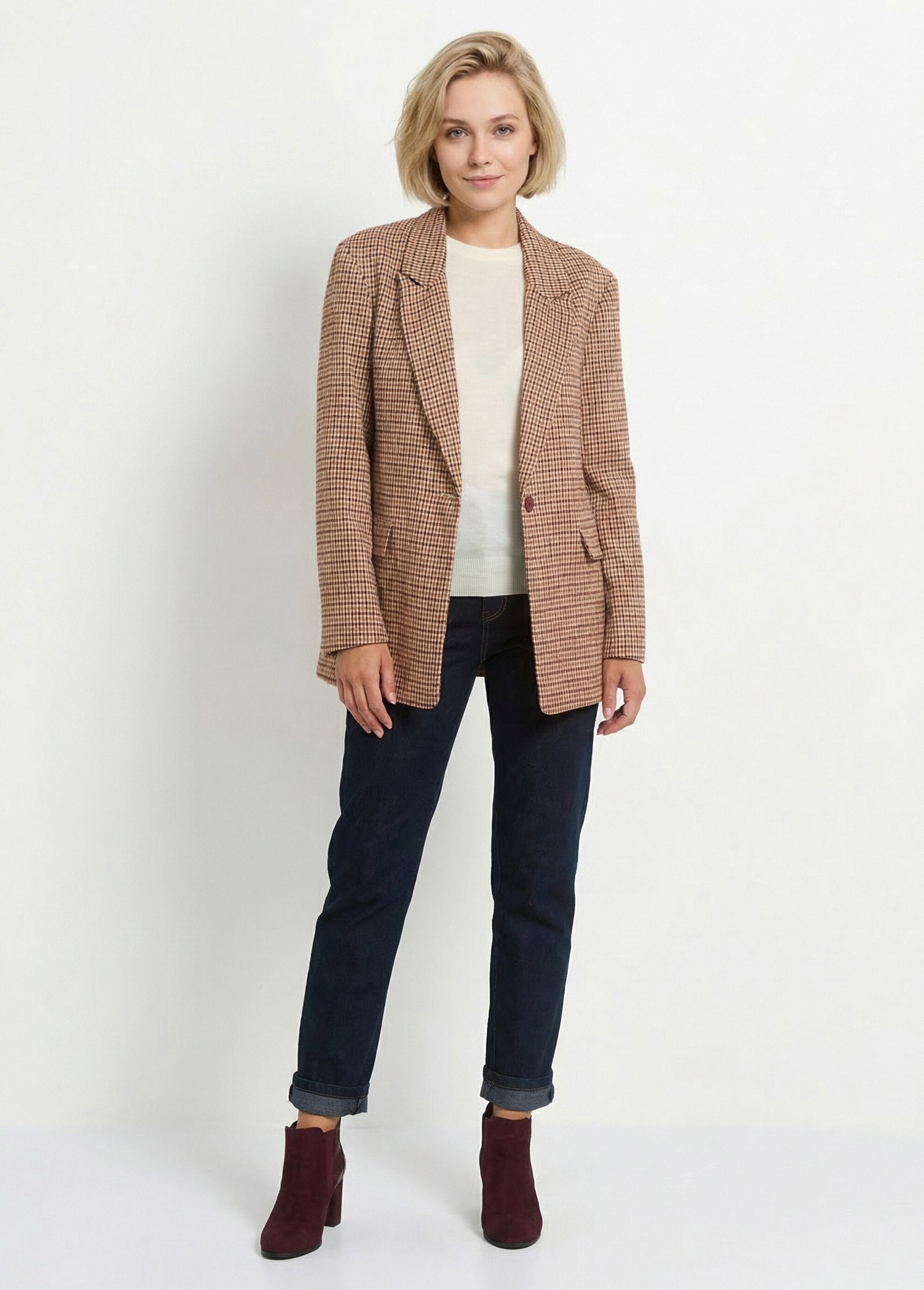 Giacca_blazer_a_1_bottone_a_quadri_Carreaux_bordeaux_SF1_slim