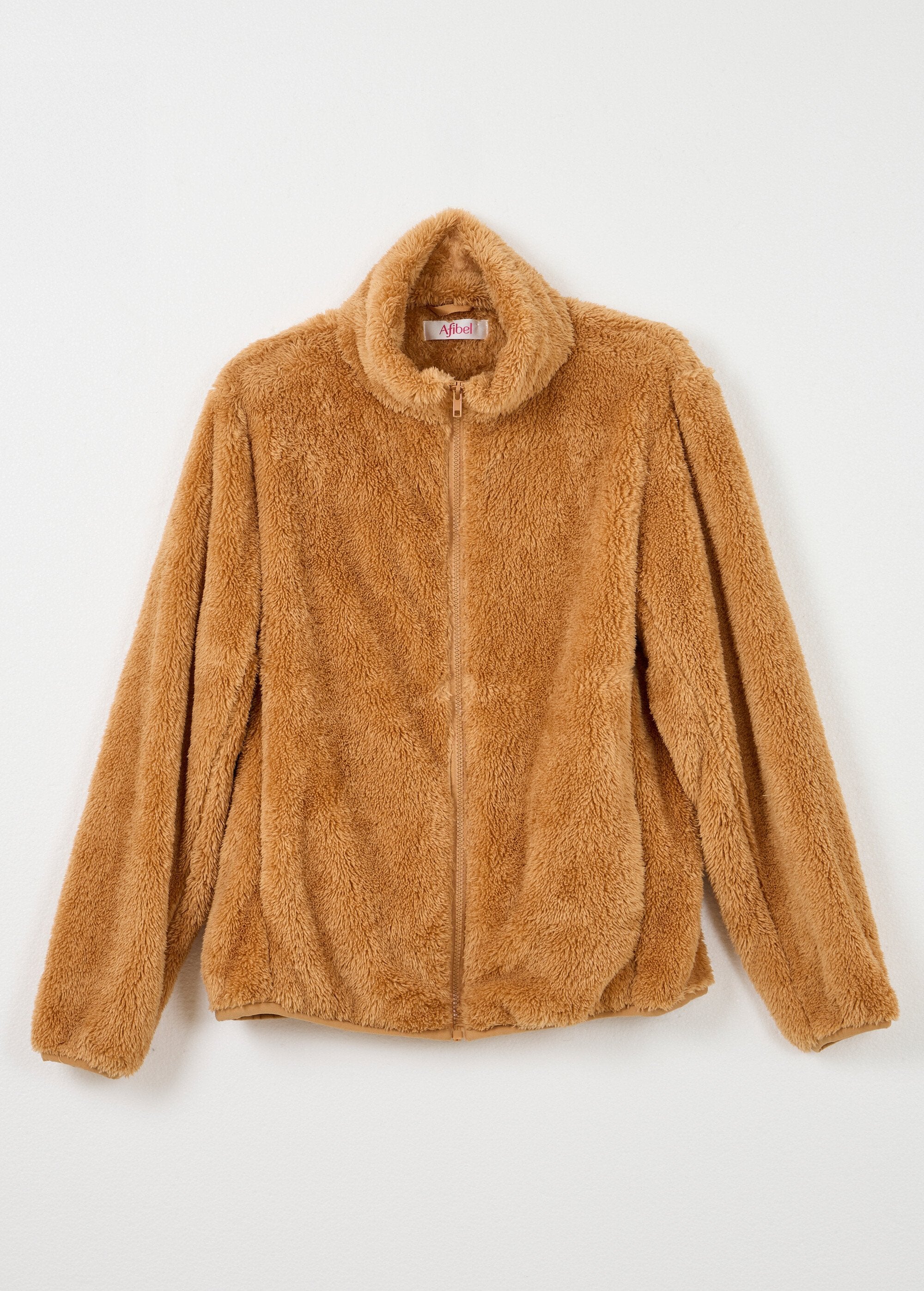 Giacca_in_pelliccia_sintetica_con_collo_alto_e_maniche_lunghe_Chamois_AP1_slim
