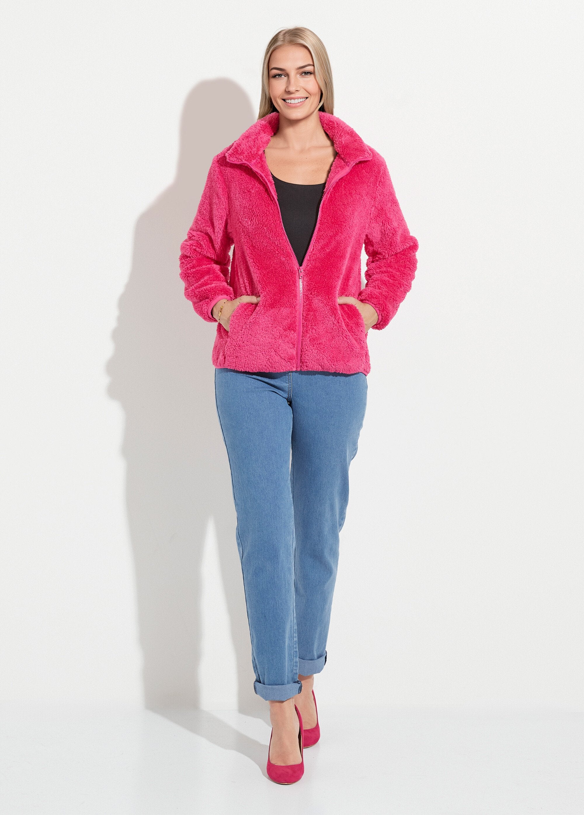 Giacca_in_pelliccia_sintetica_con_collo_alto_e_maniche_lunghe_Fuchsia_SF1_slim