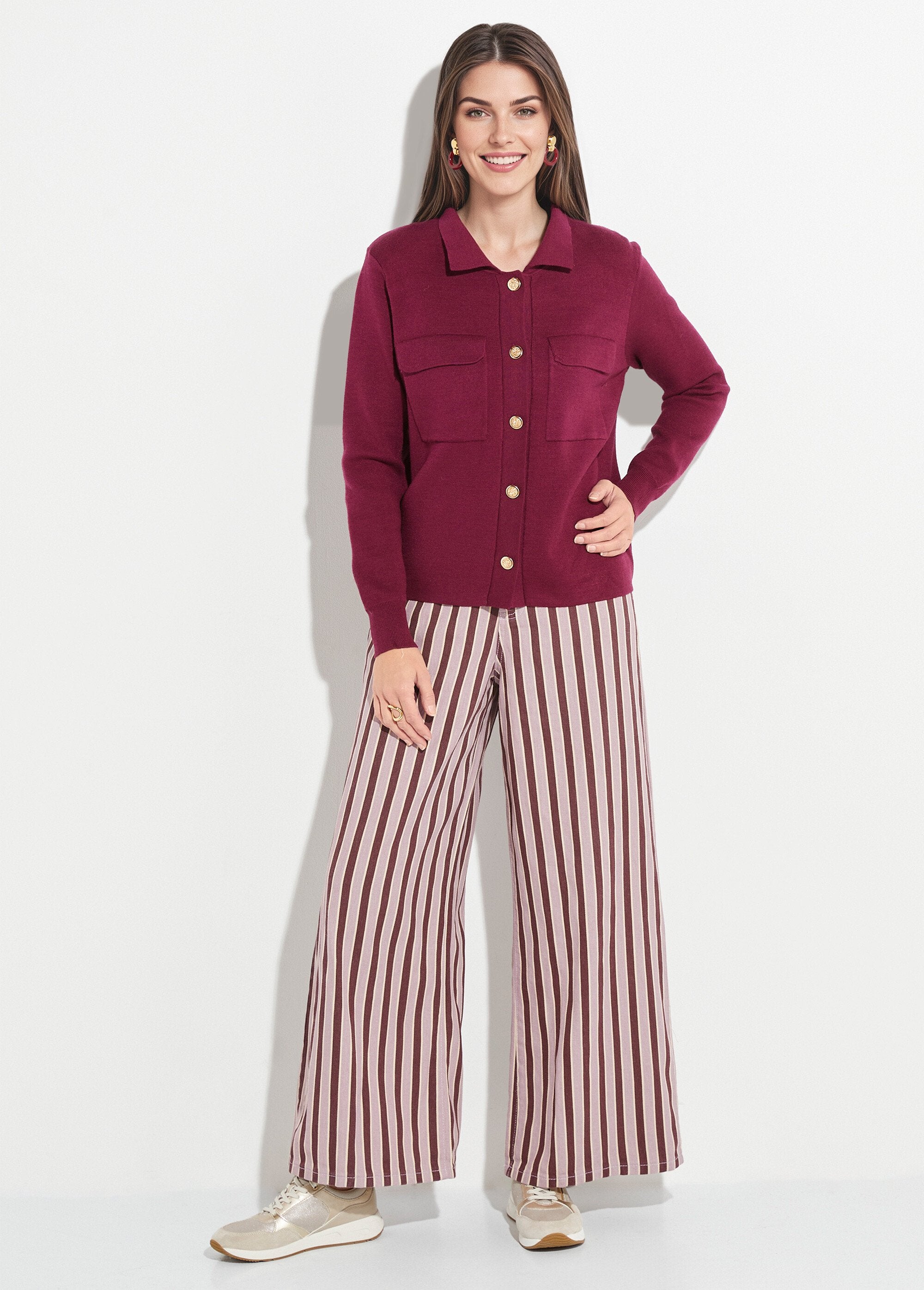 Giacca_in_maglia_jacquard_con_bottoni_in_metallo_Bordeaux_SF1_slim