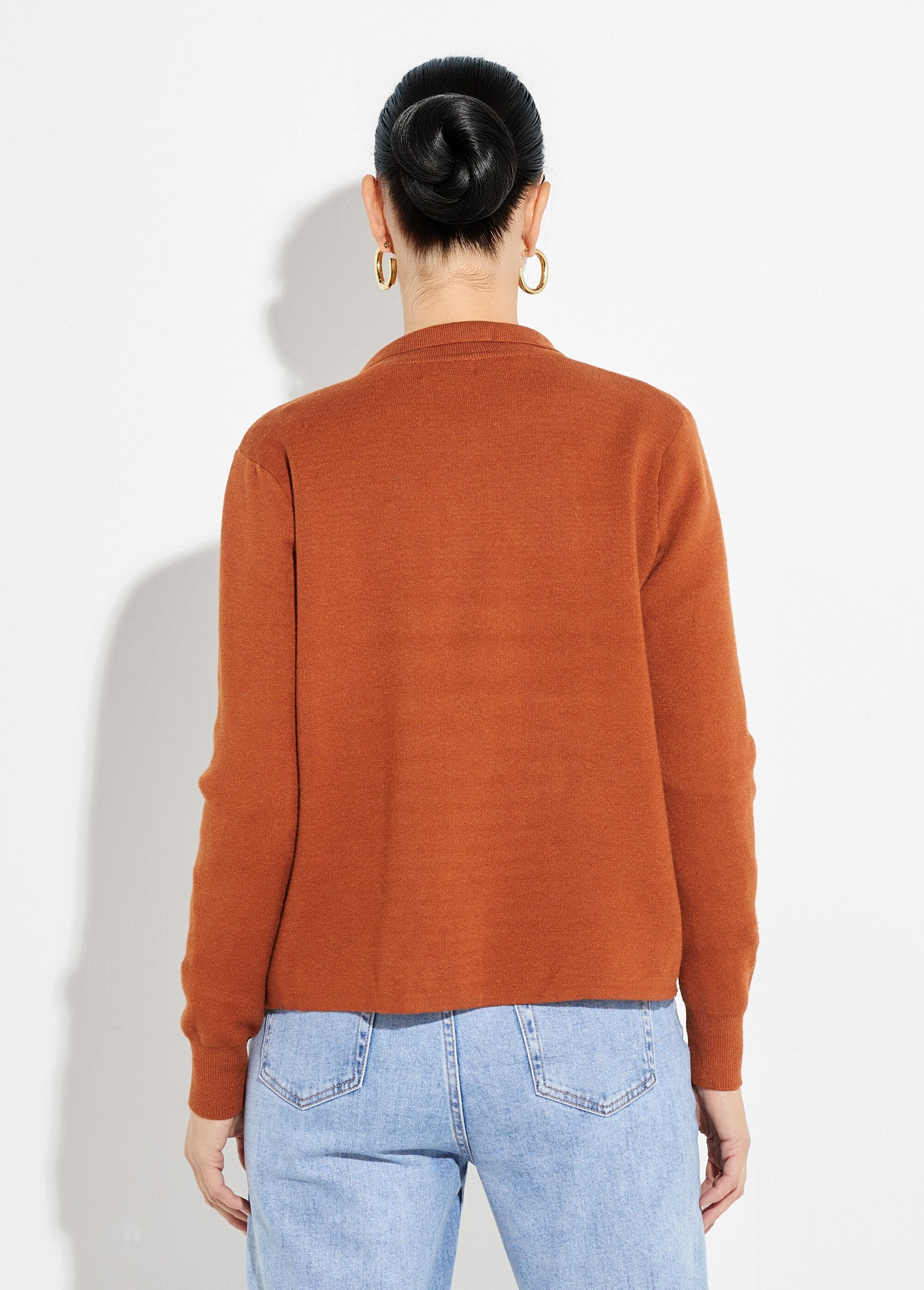 Giacca_in_maglia_jacquard_con_bottoni_in_metallo_Brique_DO1_slim