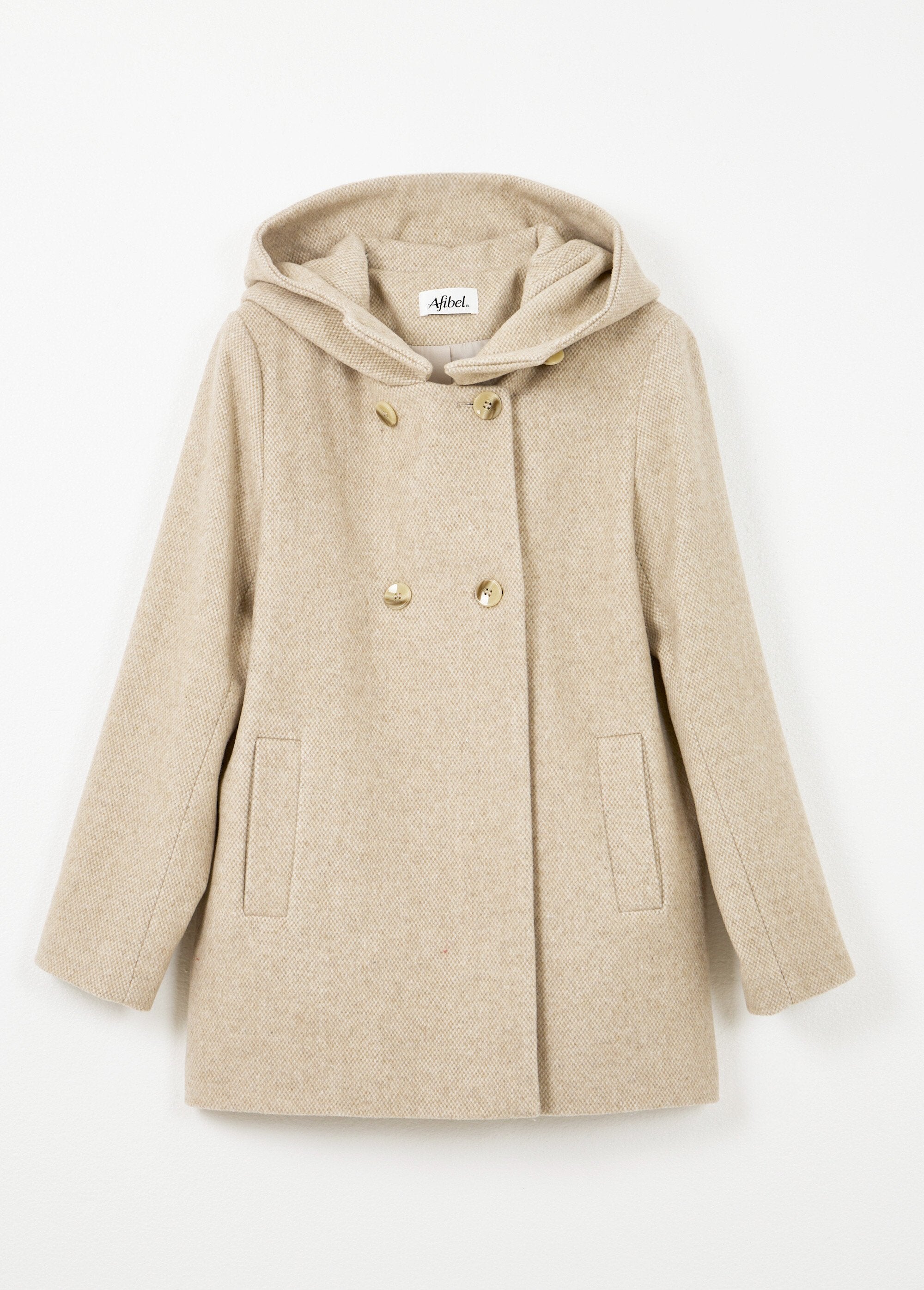 Giacca_doppiopetto_in_lana_tweed_con_cappuccio_Beige_AP1_slim