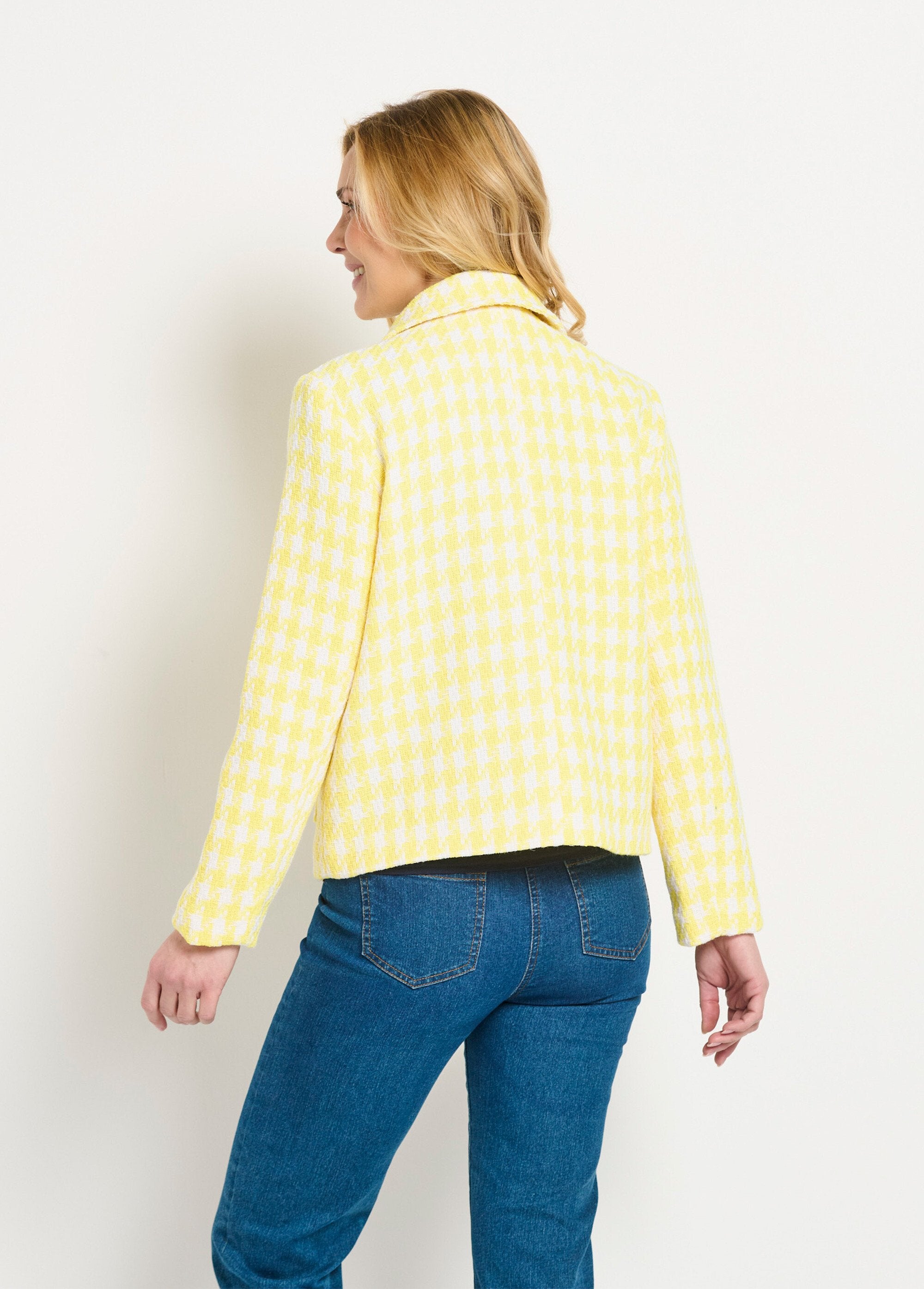 Veste_pied_de_poule_courte_Jaune_et_blanc_DO1_slim