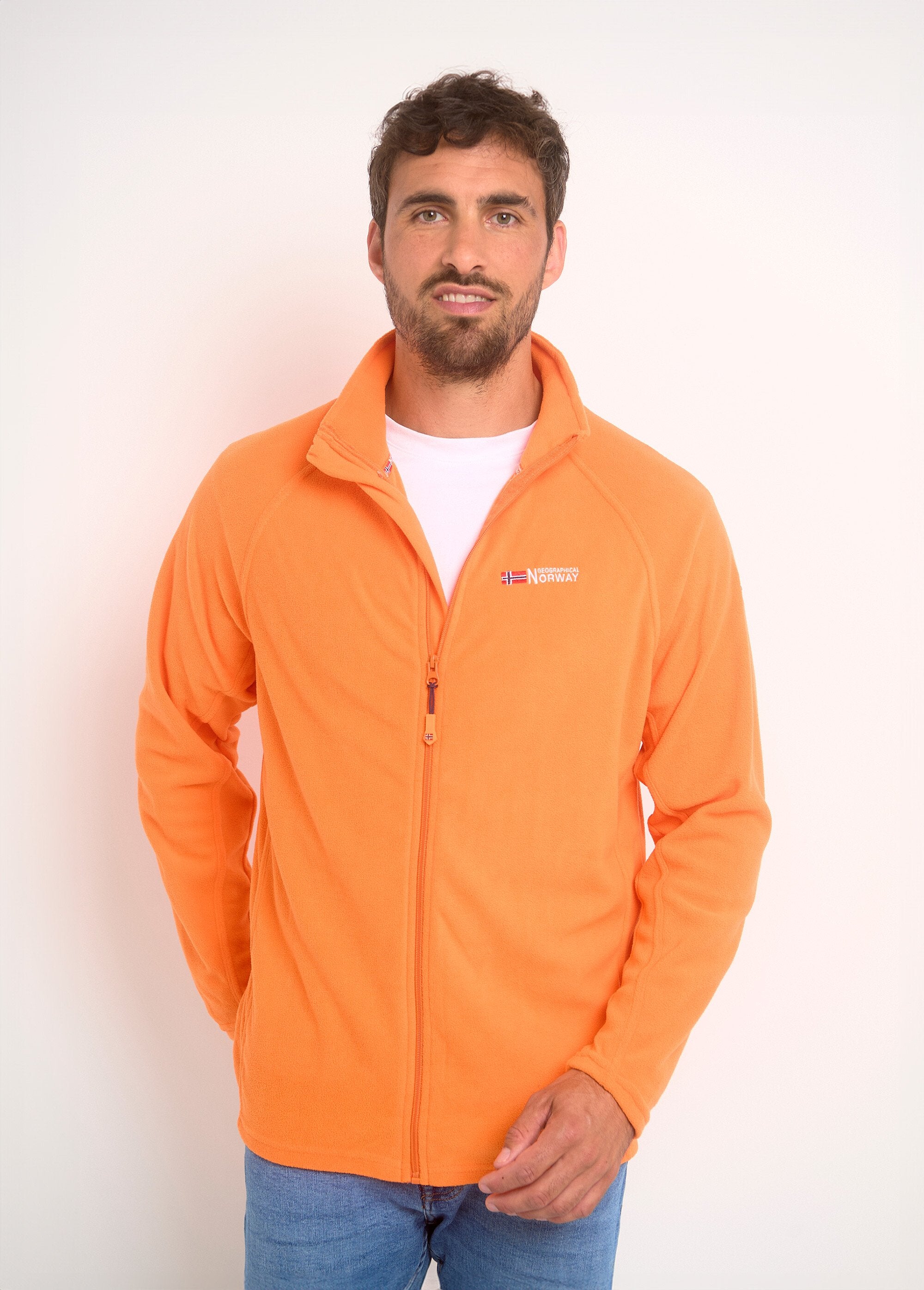 Giacca_in_pile_con_collo_alto_Orange_FA1_slim