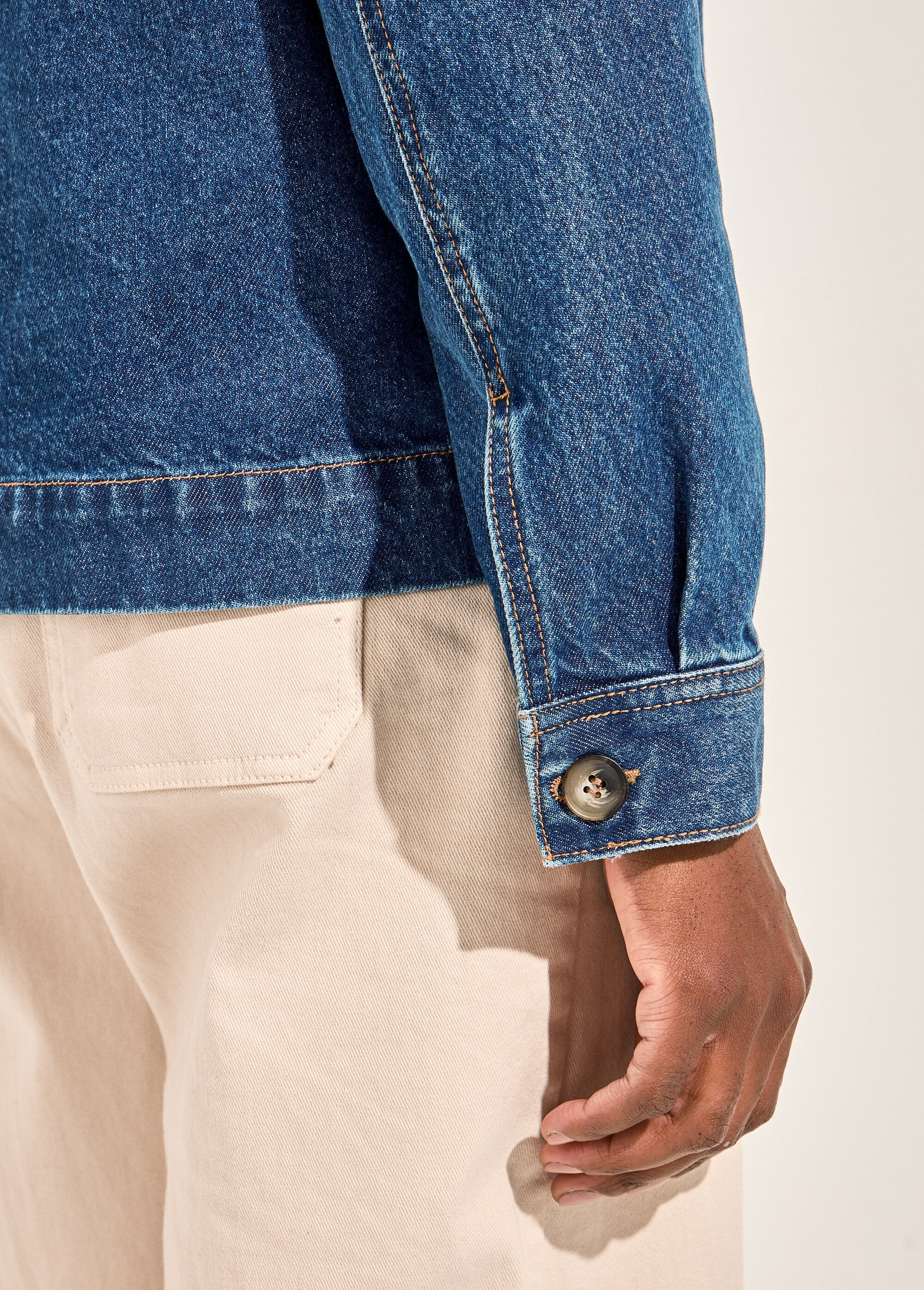 Giacca_da_lavoro_in_denim_con_bottoni_Bleu_DE3_slim