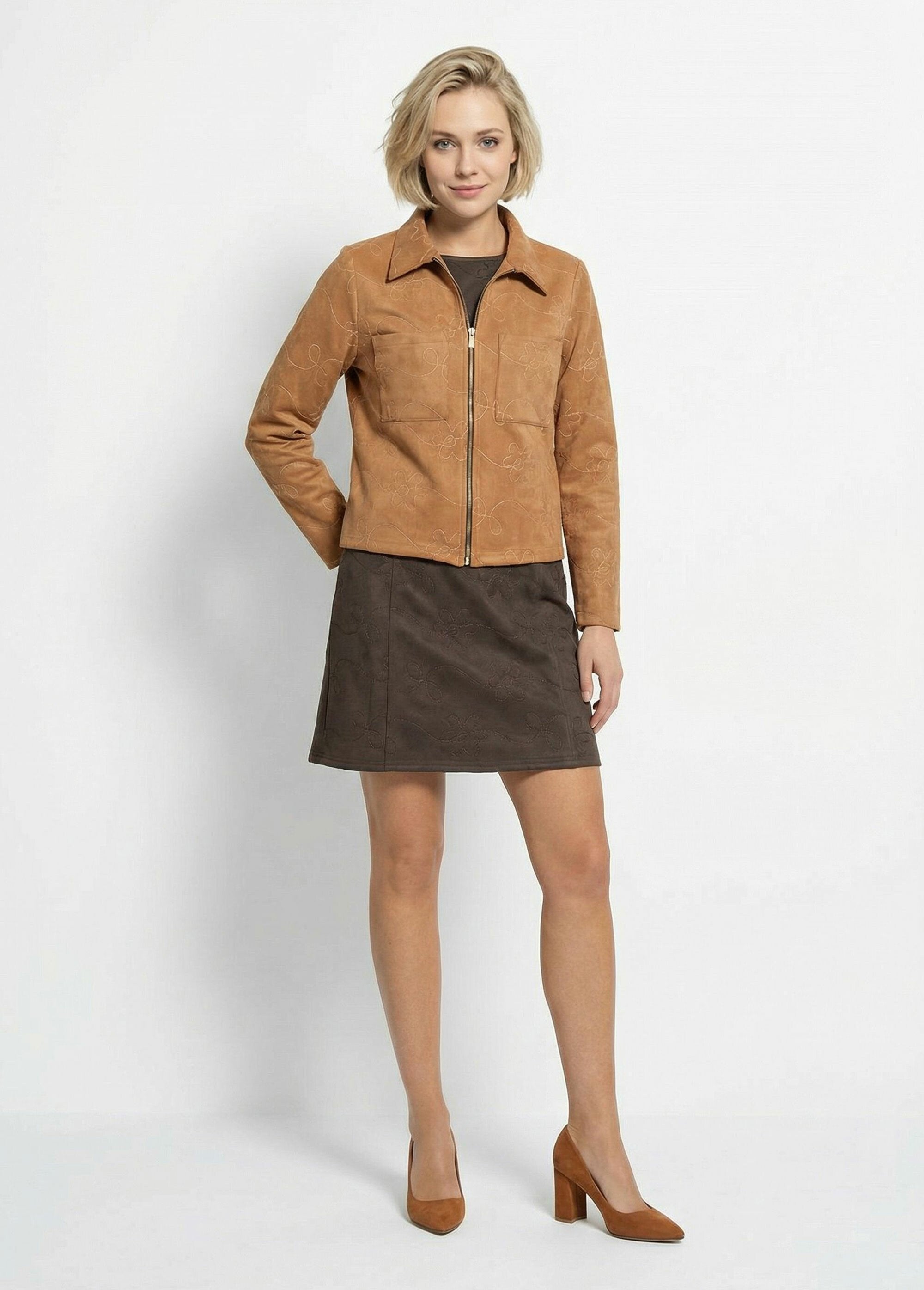 Giacca_con_zip_stile_motociclista,_finta_pelle_Camel_SF1_slim